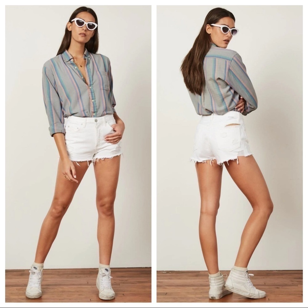 Boyish The Cody Sweet Baby Jane White Shorts